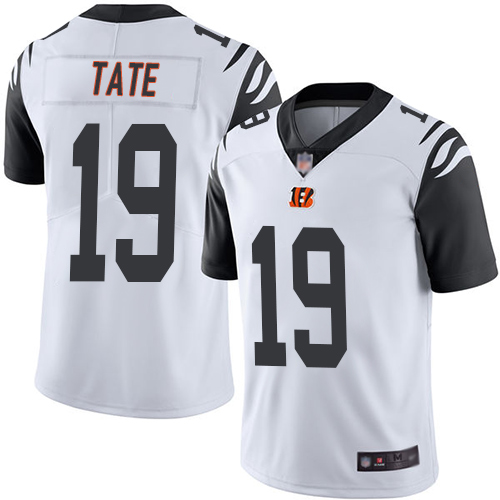 Cincinnati Bengals Limited White Men Auden Tate Jersey NFL Footballl #19 Rush Vapor Untouchable->cincinnati bengals->NFL Jersey